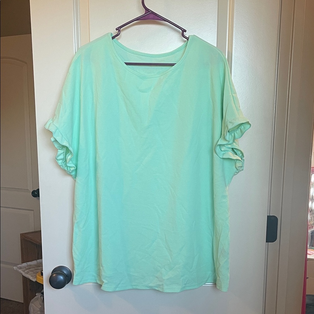 SHEIN Mint Green Short Sleeve Tee